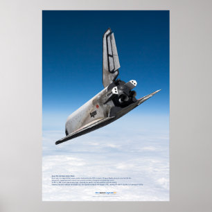 Poster Buran Shuttle: Majestoso Descenso Atmosférico