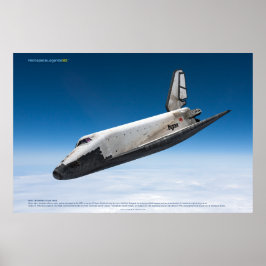 Poster Buran Soviet Shuttle Atmospheric Reentry