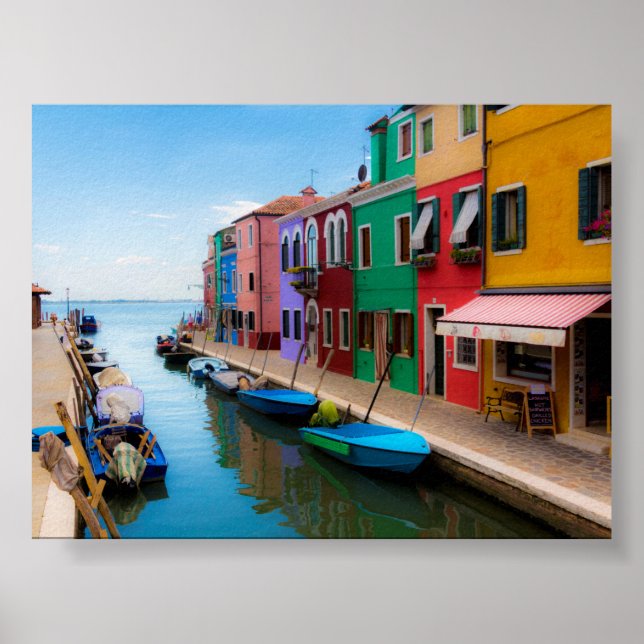 Poster Burano houses (Frente)