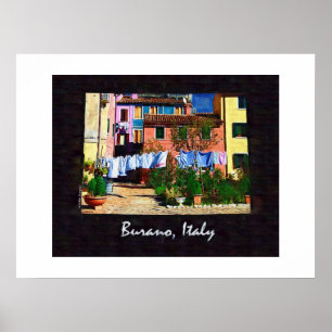 Póster Burano Itália