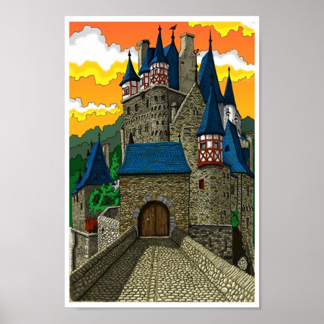 Poster Burg Eltz (Frente)