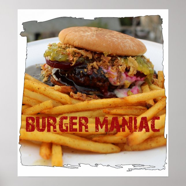 Poster Burger Maniac Poster! (Frente)