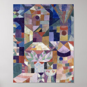 Poster Burggarten (1919) Paul Klee. Pequena