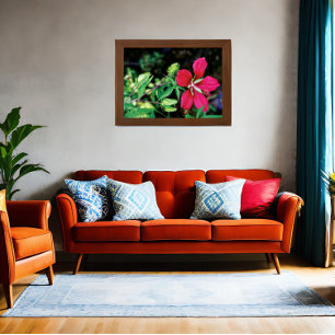 Póster Burgundy Elegance: A Música do Amor da Natureza