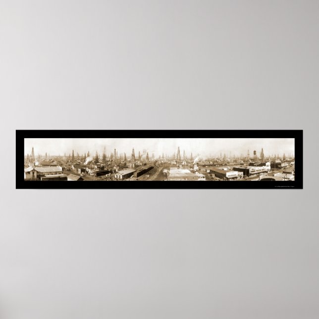 Póster Burkburnett TX Oil Photo 1919 (Frente)