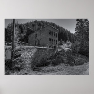 PÓSTER BURKE IDAHO - CIDADE FANTASMA DA MINERAÇÃO