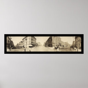 Poster Burlington, foto principal 1907 da rua de IA