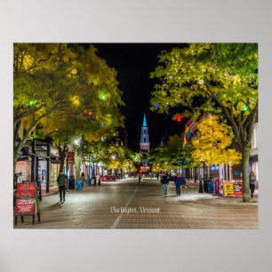 Poster Burlington, fotografia de paisagem urbana de Vermo