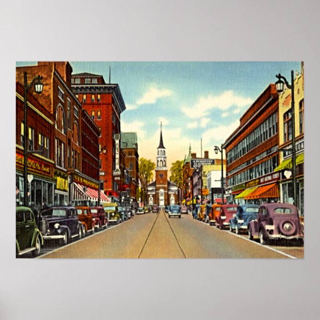 Poster Burlington, Vermont (Frente)