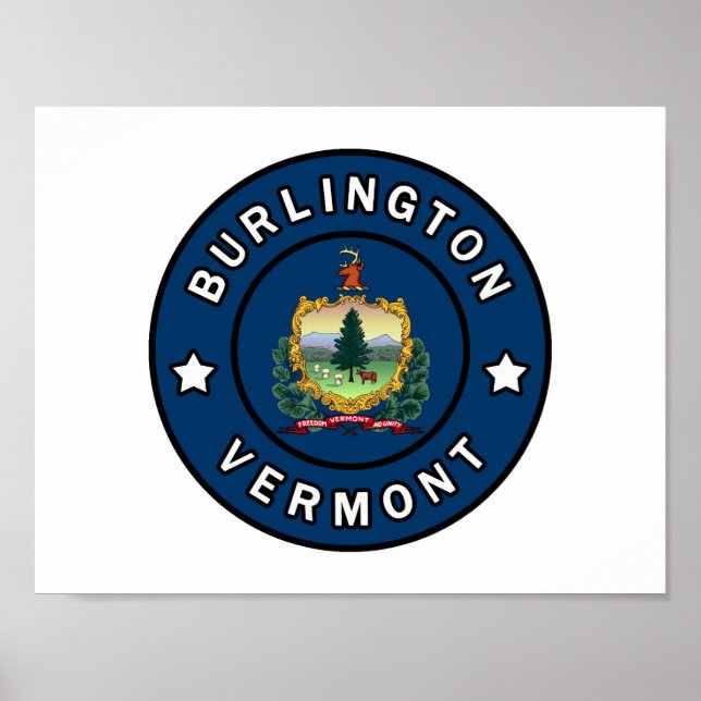 Poster Burlington Vermont (Frente)