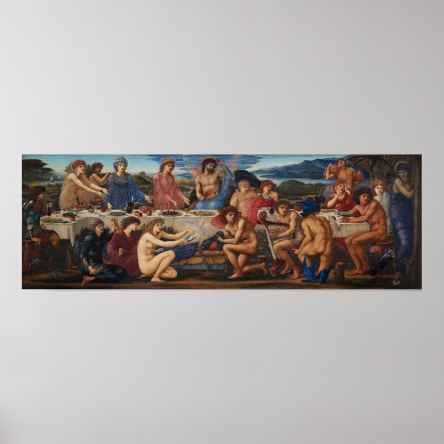 Poster Burne-Jones - Banquete De Peleus (Frente)