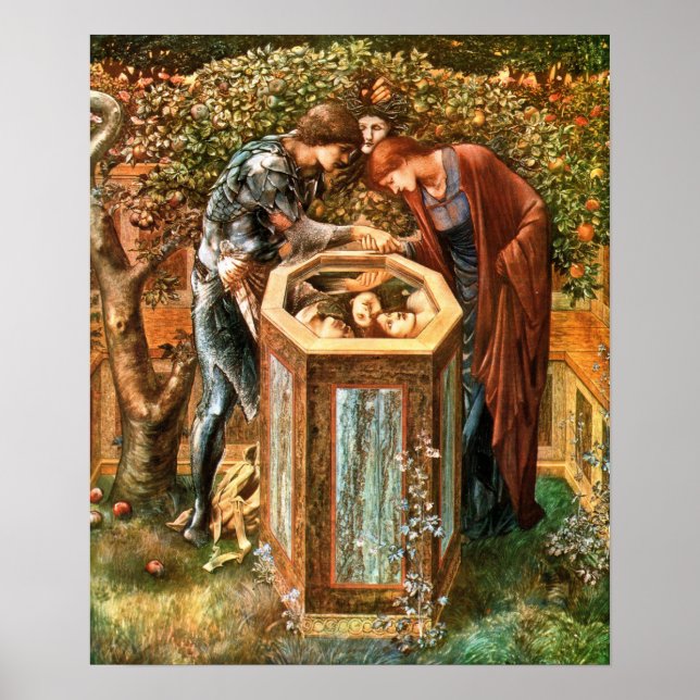 Poster Burne-Jones - Cabeças Sinistras 1885 (Frente)