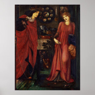 Poster Burne-Jones - Fair Rosamund E Queen Eleanor