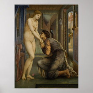 Poster Burne-Jones - Pygmalion, Alma Atinge