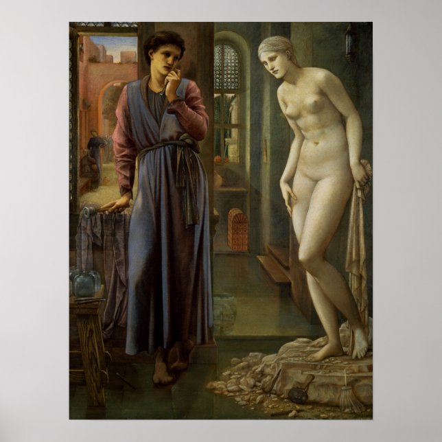 Poster Burne-Jones - Pygmalion, Remoção de Mão (Frente)