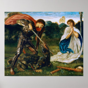 Poster Burne-Jones - Rua de luta George Matares Dragon