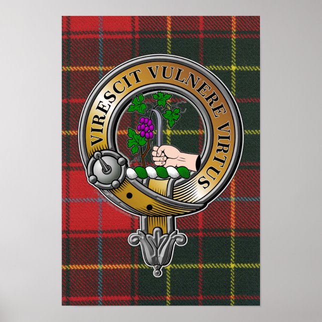 Poster Burnett Tartan & Crachá (Frente)