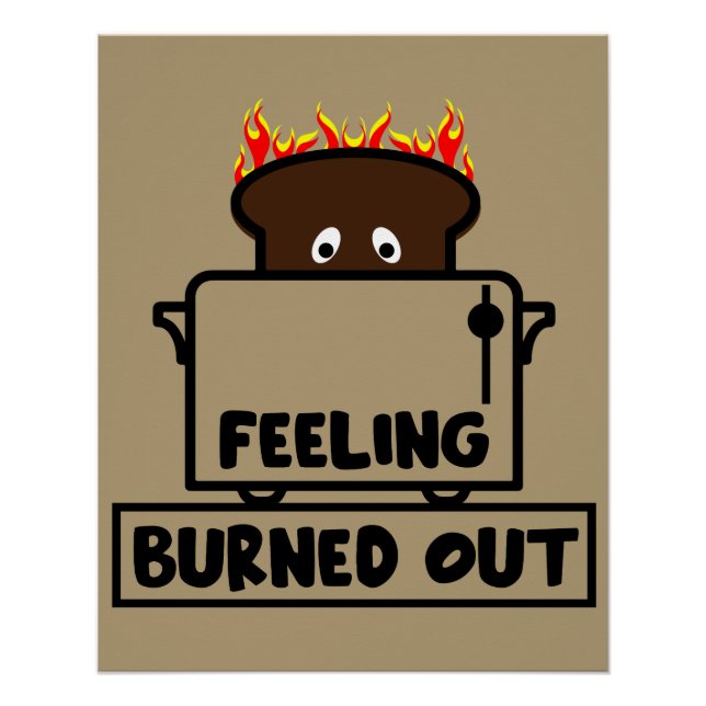 Póster Burnout de Trabalho (Frente)