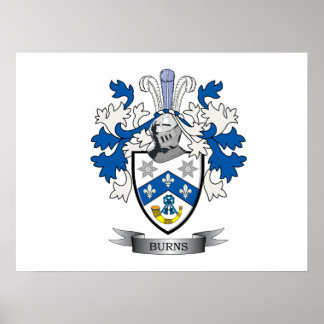 Póster Burns Family Crest Casaco de Braços