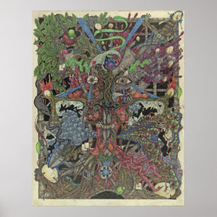 Póster Burp da colagem da alma (o Realzation do sono)