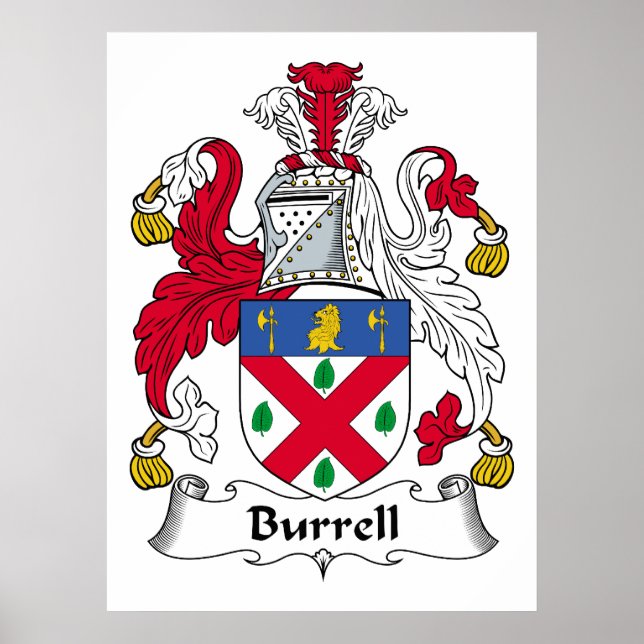 Poster Burrell Family Crest (Frente)