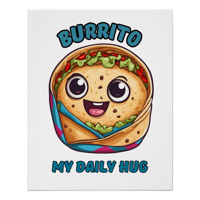 Póster Burrito My Daily Hug (Frente)