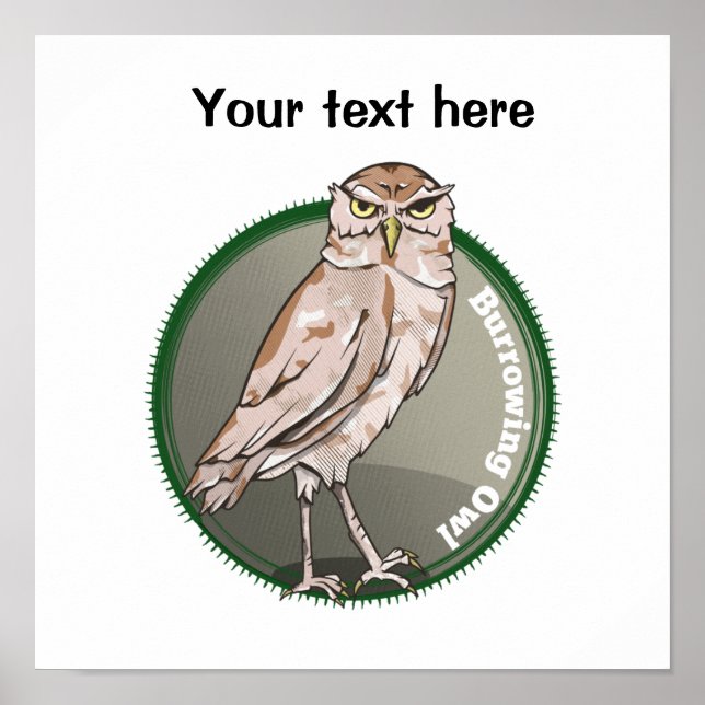 Poster Burrowing Owl (Frente)