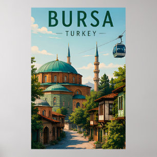 Poster Bursa Turquia Patrimônio Otomano Montanha Uludag