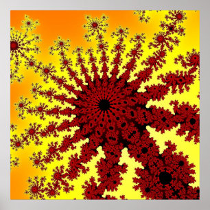 Póster Burst de Fogos de Cereja