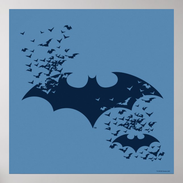 Poster Burst De Logotipo Bat Em Bats (Frente)