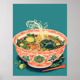Poster Burst of Flavor: Bolsa de Noodle