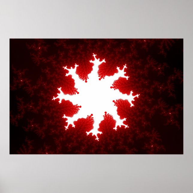 Póster Burst Vermelho (Frente)