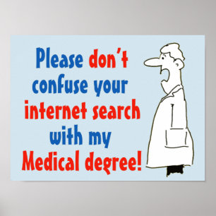 Poster Busca do doutor Médico Grau Não Internet