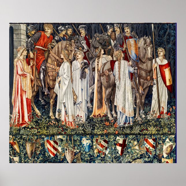 Poster Busca pelo Santo Graal, Armo, Partida dos Cavaleir (Frente)