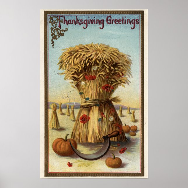 Póster Bushel de Hay e Scythe (Frente)