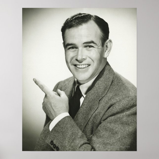Poster Businessman Pointing (Frente)