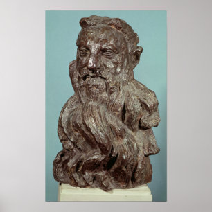 Poster Bust of Auguste Rodin 1909