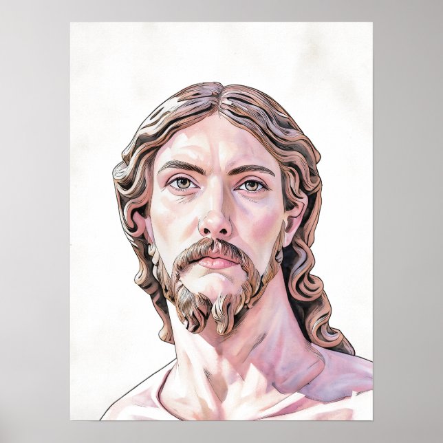 Poster BUST OF CHRIST THE SAVIOUR by MICHELANGELO 2026 (Frente)
