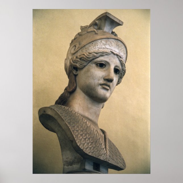 Poster Busto da Deusa Athena (Frente)