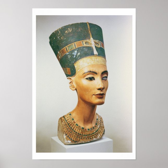 Poster Busto da Rainha Nefertiti, do estúdio do Cs (Frente)