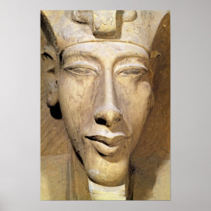 Póster Busto de Amenophis IV   do templo de Amun