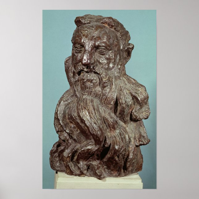 Poster Busto de Auguste Rodin 1909 (Frente)