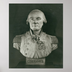 Póster Busto de Charles de Culômbio