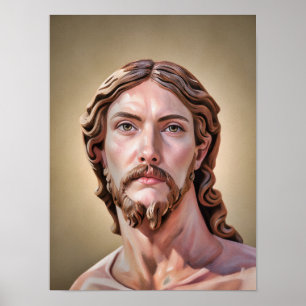 Poster BUSTO DE CRISTO O SALVADOR por MICHELANGELO 2026__