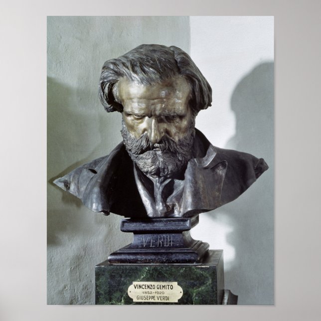Poster Busto de Giuseppe Verdi (Frente)