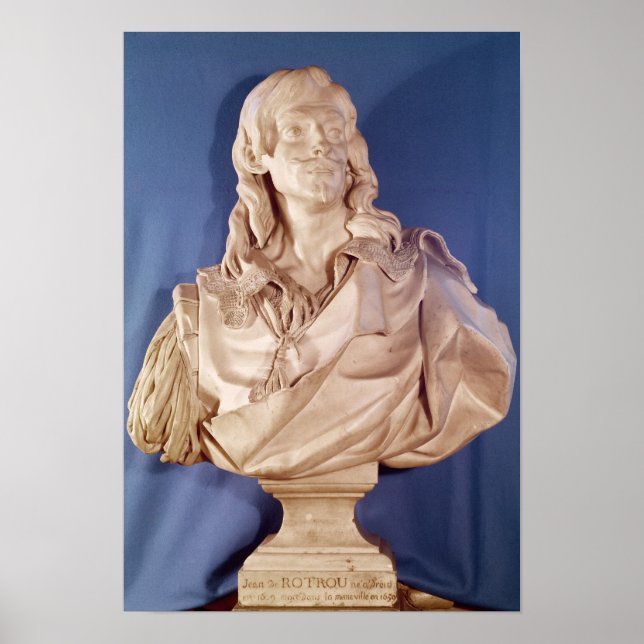 Poster Busto de Jean de Rotrou 1783 (Frente)
