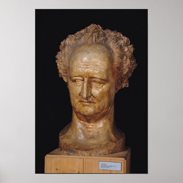 Póster Busto de Johann Wolfgang von Goethe , 1831 (Frente)