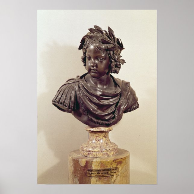 Póster Busto de Luís XIV quando criança (Frente)