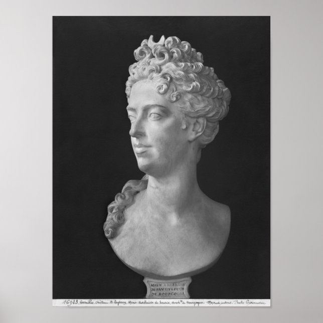 Póster Busto de Marie-Adelaide de Savoie (Frente)