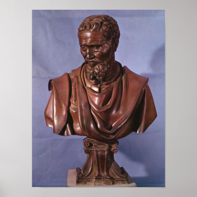 Poster Busto de Michelangelo Buonarroti (Frente)